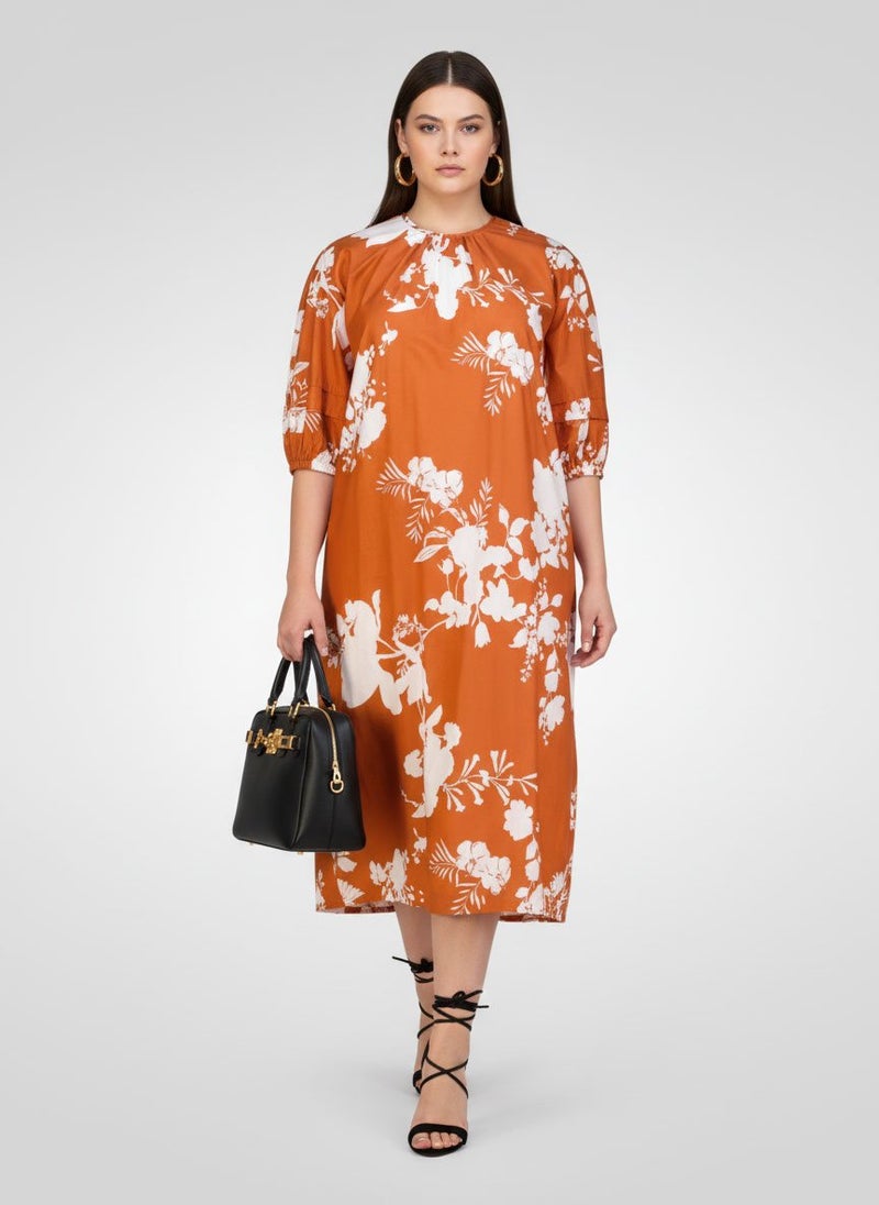 ANNE KLEIN فستان Shift مزخرف بالورود للنساء، متعدد الألوان - Image 1